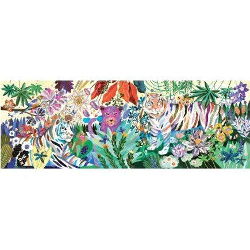 Puzzle Adulte Panorama : Tigres Arc En Ciel - 1o00 Pieces - Collection Artiste Et Animaux Sauvages