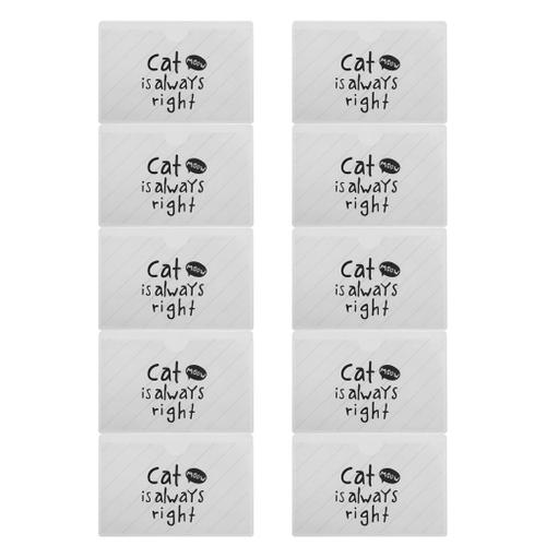 10pcs PVC De Protection Bureau Doux Vertical ID Travail Badge Titulaire De La Carte 3