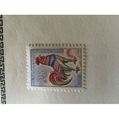 Timbre Le Coq Gaulois Par Decaris