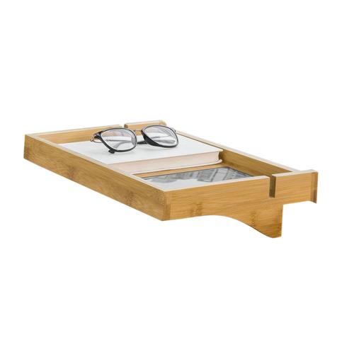 Sobuy Nkd01-N Petite Table De Chevet Étagère Suspendue En Bambou Table De Nuit Pour Les Petites Chambres, Les Lits Superposés, Les Loft Et Les Dortoirs