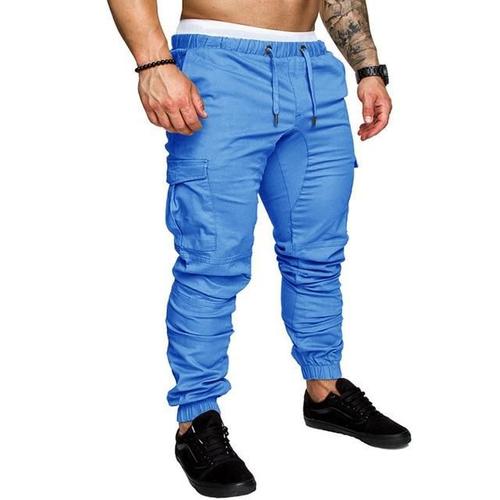 Pantalon cargo bleu discount ciel