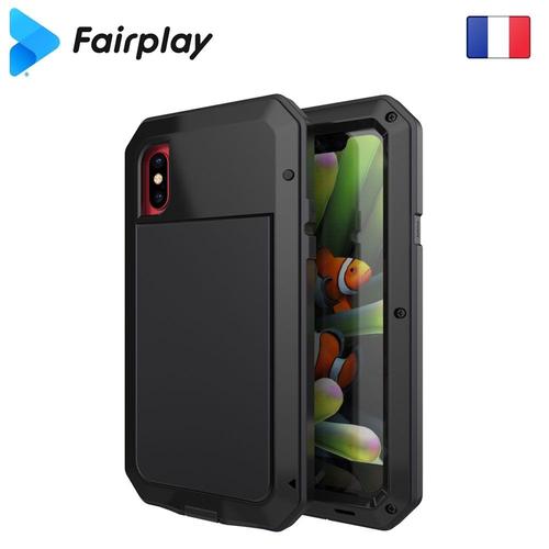 Coque Anti-Choc Fairplay Vega Iphone 7/8/Se(2020) Aluminium Noir