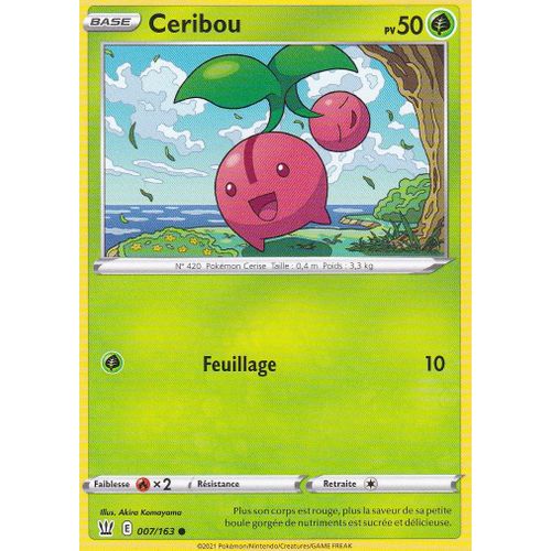 Carte Pokemon - Ceribou - 007/163 - Épée Et Bouclier 5 - Styles De Combat - Eb5 - Vf