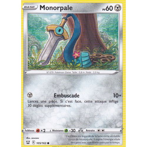 Carte Pokemon - Monorpale - 105/163 - Épée Et Bouclier 5 - Styles De Combat - Eb5 - Vf