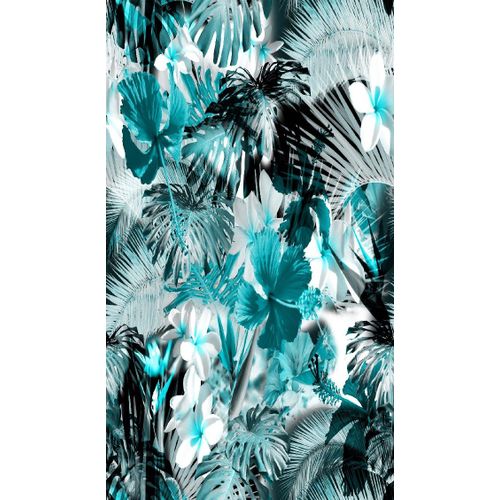 Homemania Tapis Imprimé Blue Jungle 1 - Nature - Décoration De Maison - Antidérapants - Pour Salon, Séjour, Chambre À Coucher - Multicolore En Polyester, Coton, 60 X 100 Cm