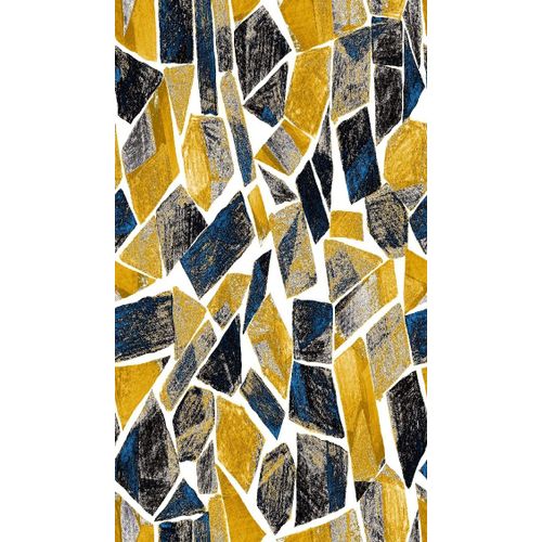 Homemania Tapis Imprimé Collage 1 - Géométrique - Décoration De Maison - Antidérapant - Pour Salon, Séjour, Chambre À Coucher - Multicolore En Polyester, Coton, 60 X 100 Cm