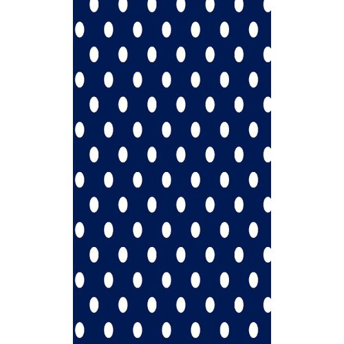 Homemania Tapis Imprimé Classic Dots 1 - Géométrique - Décoration De Maison - Antidérapant - Pour Salon, Séjour, Chambre À Coucher - Bleu, Blanc En Polyester, Coton, 60 X 100 Cm