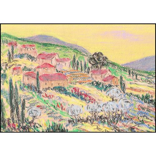 Village Varois N° 2 - Pastel Original