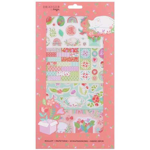 Draeger Kit Stickers Autocollants Et Die Cuts Fleurs