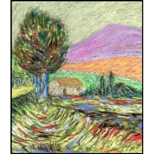 Mas Isolé N ° 5 - Pastel Original