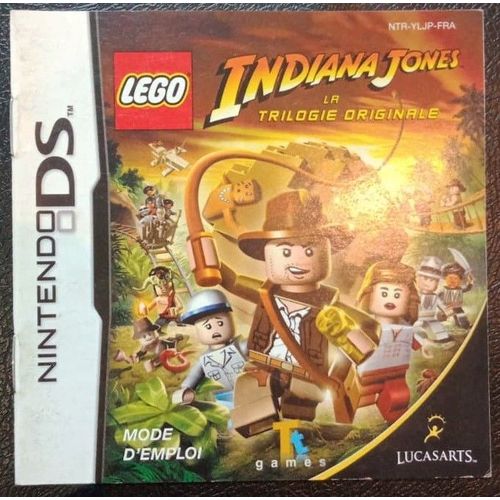 Lego Indiana Jones La Trilogie Originale - Notice Officielle - Nintendo Ds