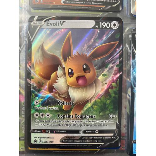 Carte Pokemon Swsh065 Evoli V 190 Pv Holo Promo Neuf Fr Rakuten