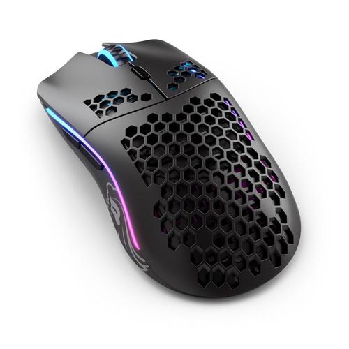 Glorious Model O - Souris - 6 boutons - sans fil - 2.4 GHz - récepteur sans fil USB - noir mat