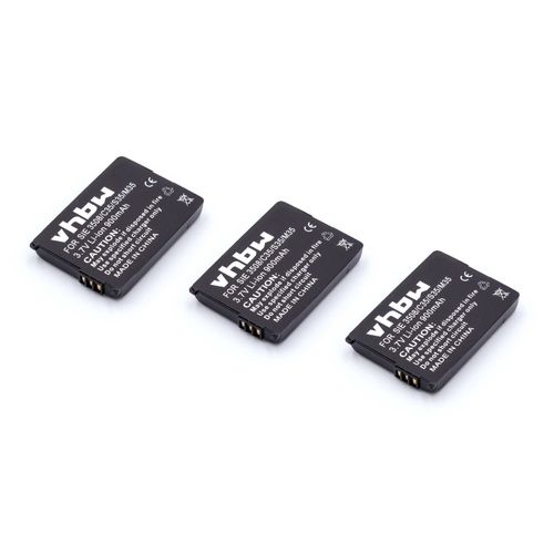 Vhbw 3x Batterie Compatible Avec Siemens C35, C35i, M35, M35i, S35, S35i Téléphone Fixe Sans Fil (900mah, 3,7v, Li-Ion)