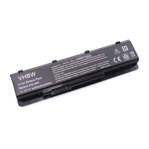 vhbw Batterie compatible avec Asus N55SF-A1, N55SF-S1150V, N55SF-S2151V, N55SL, N75, N75E, N75S, N75SF laptop (4400mAh, 11,1V, Li-ion)