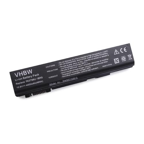 vhbw Batterie compatible avec Toshiba Tecra A11-11N, A11-11Q, A11-125, A11-126, A11-127, A11-128, A11-12F laptop (4400mAh, 10,8V, Li-ion)