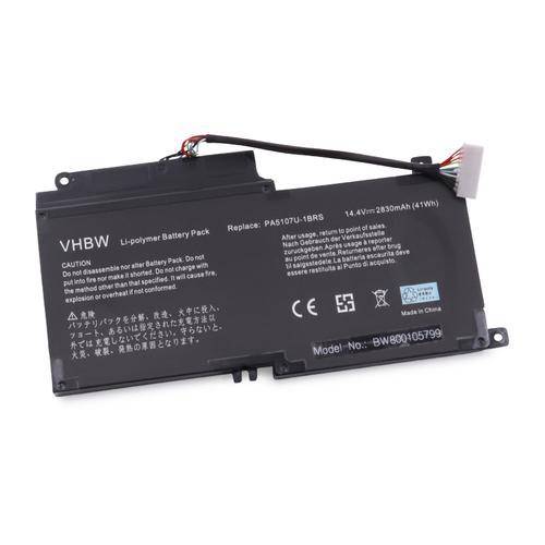 vhbw batterie compatible avec Toshiba Satellite P50-A-146, P50-A-149, P50-A-14C, P50-A-14D, P50-A-14E laptop (2500mAh, 14,4V, Li-Ion)