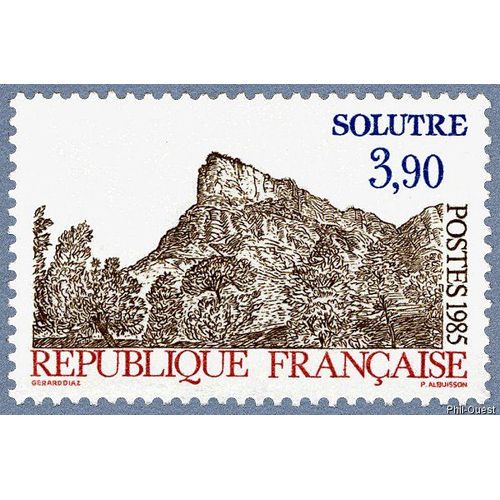 Timbre De 1985 Roche De Solutré