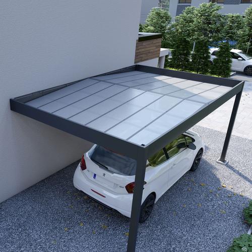 Carport Adossé Aluminium Trigano - Libeccio Wall - 16 M²