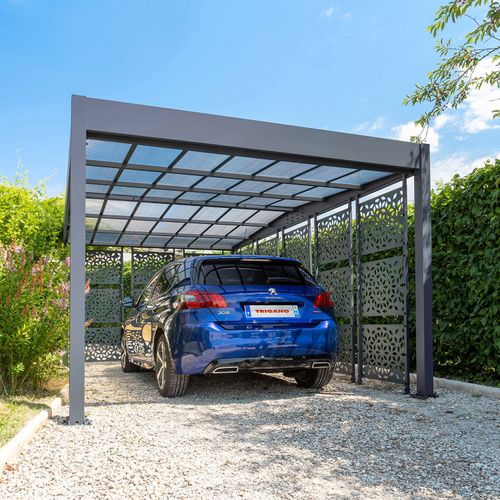 Carport Aluminium Trigano - Libeccio + 8 Claustras - 16 M²