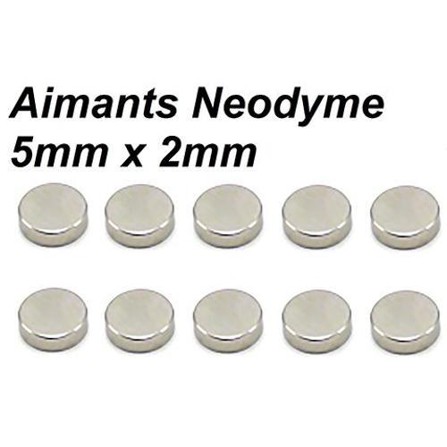 Lot Aimants Frigo Neodyme Neodium Rond Fort Strong Magnet 5 mm x 2 mm NEUF 