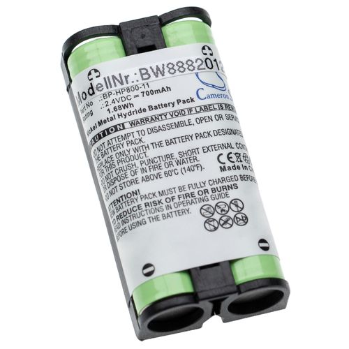 Vhbw Batterie Compatible Avec Sony Mdr-Rf4000, Mdr-Rf895, Mdr-Rf895r, Mdr-Rf895rk Casque Écouteurs Casque Micro Sans Fil (700mah, 2,4v, Nimh)