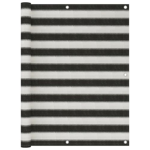 Vidaxl Écran De Balcon Pehd 120x300 Cm Anthracite Et Blanc