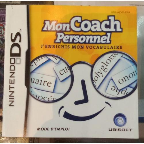 Mon Coach Personnel J'enrichis Mon Vocabulaire - Notice Officielle - Nintendo Ds