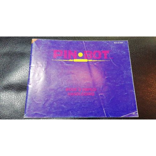 Pin Bot - Notice Officielle - Nintendo Nes