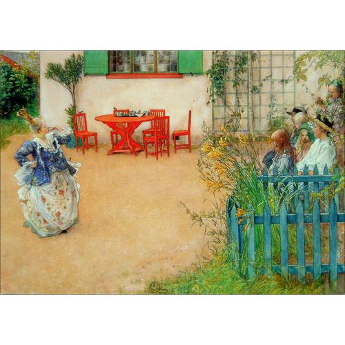 Larsson Carl Lot Cartes Postales Tableaux Peinture Reproduction