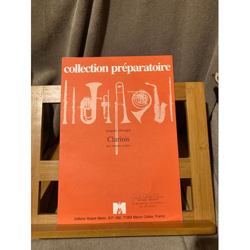 Jacques Devogel Clarinis Pour Clarinette Et Piano Partition Éd. Robert Martin
