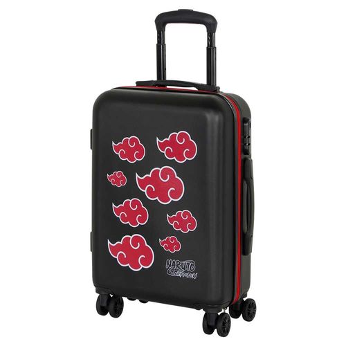 Naruto Clouds Valise Cabine ABS 4 Roues, Noir