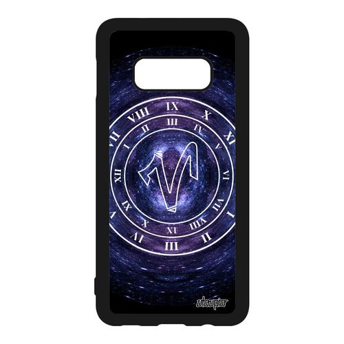 Coque Samsung Galaxy S10e Silicone Signe Astrologique Belier Du Zodiaque Montre Galaxie Tpu Univers Personnalisé De Protection Bleu