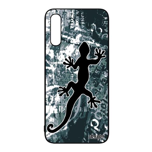 Coque Salamandre Pour Samsung Galaxy A50 Silicone De Protection Animaux Street Art Reptile Homme Antichoc Personnalisé Lezard Gris