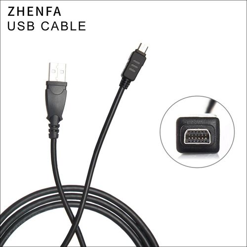 Zhenfa pour Appareil Photo Olympus chargeur USB câble de Données Câble CB-USB5 CB-USB6 FE-4020 SZ10 SZ11 SZ12 SZ14 SZ16 SZ20 SZ30 SP800UZ XZ-1 - 1,5m - SJX0309B00088