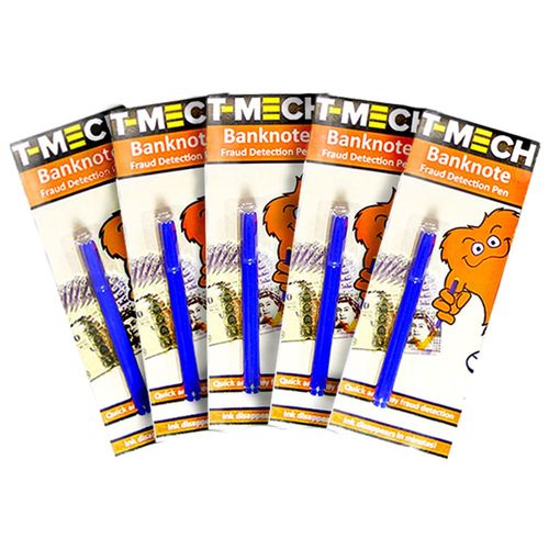 T-Mech - 5 Stylos Détecteur De Faux Billets