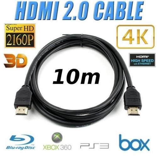 Rallonge HDMI HighSpeed - Noir - (1,0m) - Achat / Vente sur