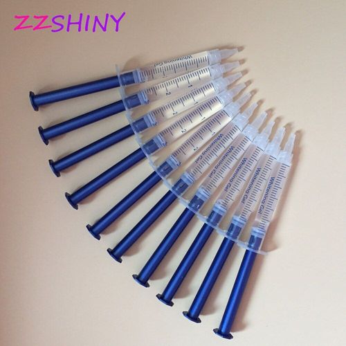 Gel De Blanchiment Des Dents, Peroxyde De Carbamide En Seringue De 3ml, 10 Pièces, Expédition Rapide 6 Hp Blanc