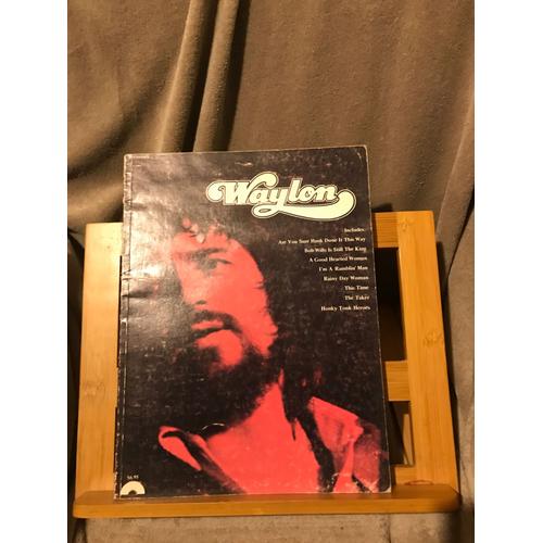 Waylon Jennings Songbook Partition Chant Piano Accords Editions Columbia