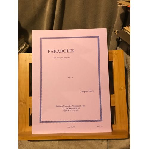 Jacques Ibert Paraboles 2 Pièces Pour Deux Guitares Partition Éditions Leduc