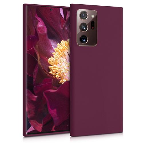 Kwmobile Coque Compatible Avec Samsung Galaxy Note 20 Ultra - Housse Protectrice Pour Téléphone En Silicone Bordeaux Violet