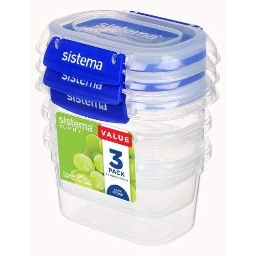 Sistema 881543 Boîte Hermétique Alimentaire Ovale Contenant 0,4 L Ble