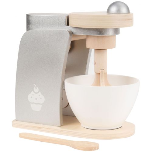 Mamabrum Jeu D'imitation Robot Pâtissier En Bois Pour Enfants - Pétrin Avec Fouet, Bol & Une Spatule Petits Chefs 20 * 19 * 13,5 Cm