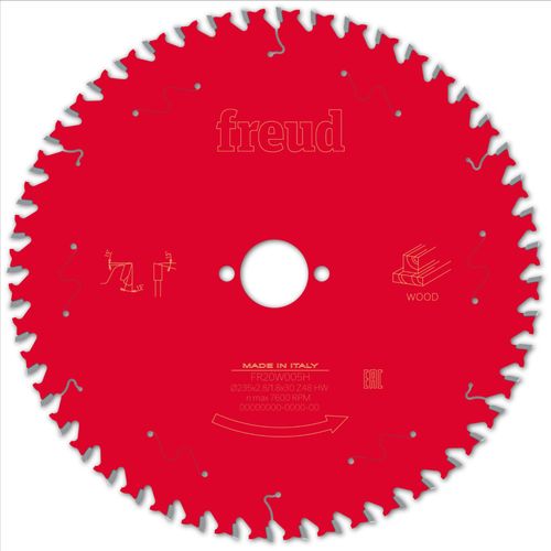 Lame pour scie circulaire portative FREUD - Ø235 2,8/1,8 AL30 Z48 BA 15° - F03FS09735 -FR20W005H