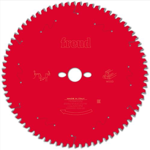 Lame pour scie circulaire portative FREUD - Ø305 2,4/1,8 AL30 Z72 BA -5° - F03FS09763 -FR29W002M