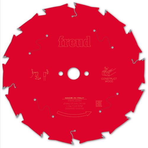 Lame pour scie circulaire portative FREUD - Ø184 2/1,3 AL16 Z14 BA 18° - F03FS09791 -FR11C001H