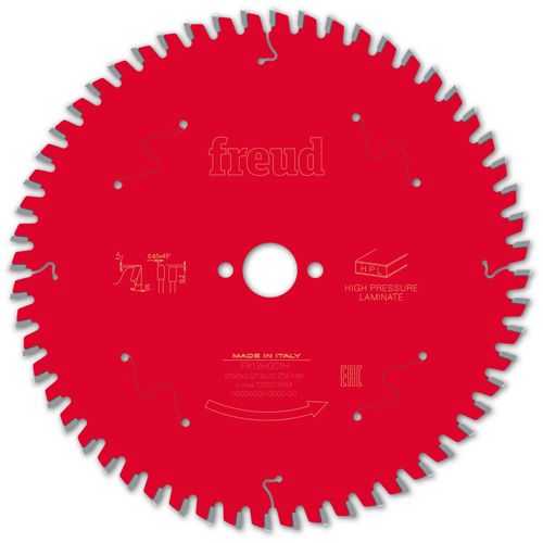Lame pour scie circulaire portative FREUD - Ø190 2,6/1,6 AL20 Z56 TP 0° - F03FS09867 -FR13H001H
