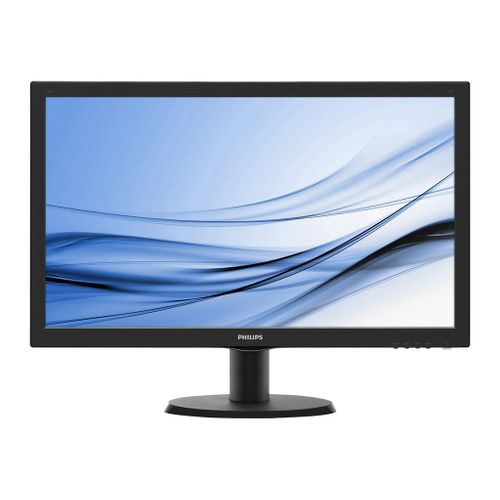 Philips V-line 223V5LSB - Écran LED - 21.5" - 1920 x 1080 Full HD (1080p) @ 60 Hz - 250 cd/m² - 1000:1 - 5 ms - DVI-D, VGA - noir mat, noir texturé