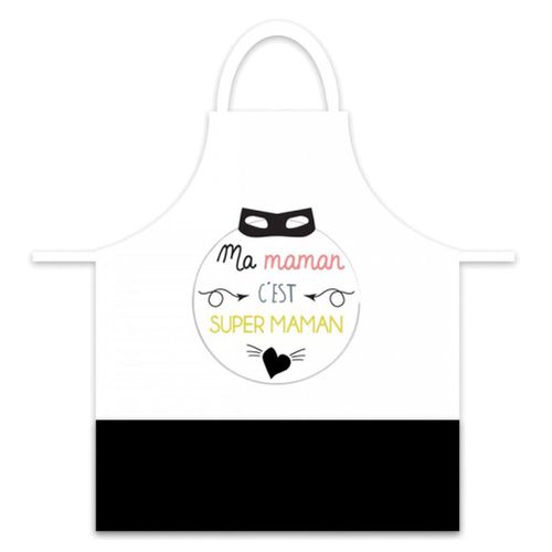 Tablier Adulte À Nouer - Ma Maman C'est Super Maman