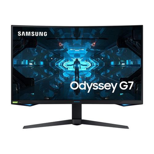 Samsung Odyssey G7 C32G75TQSR - G75T Series - écran LED - incurvé - 32" - 2560 x 1440 WQHD @ 240 Hz - VA - 600 cd/m² - 2500:1 - DisplayHDR 600 - 1 ms - HDMI, 2xDisplayPort - noir